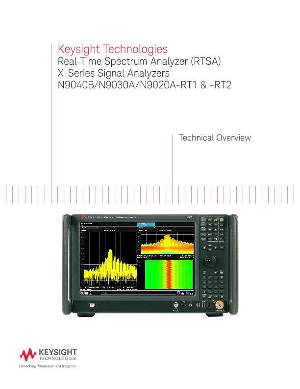 Real-Time Spectrum Analyzer (RTSA) X-Series Signal Analyzers N9030A ...